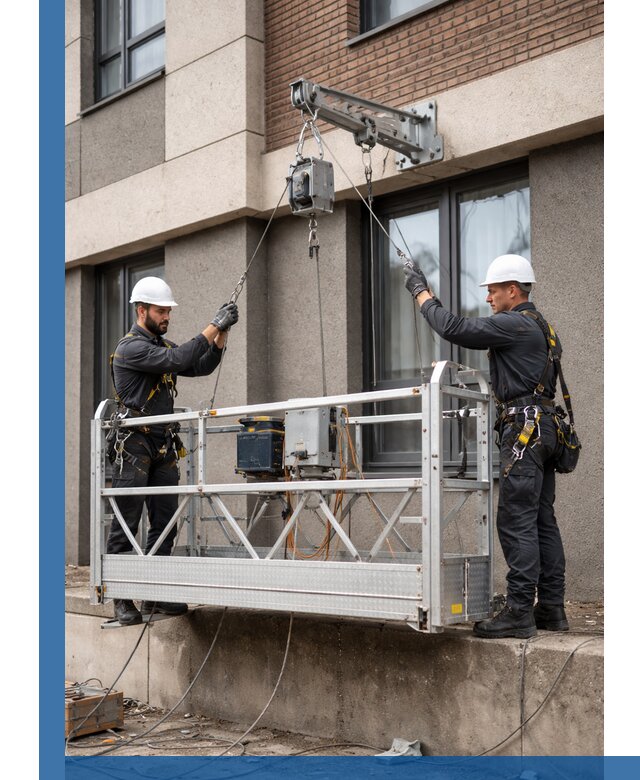 Монтаж и подъем фасадной люльки в Амурске с гарантией безопасности