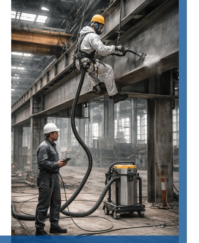 Обеспыливание конструкций в цехе в Амурске от 4339 р. | ВЫСОТНИК-Мрс