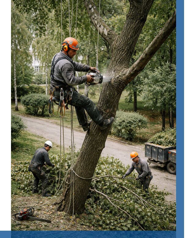 Кронирование деревьев в Амурске от 6716 р. | ВЫСОТНИК-Мрс