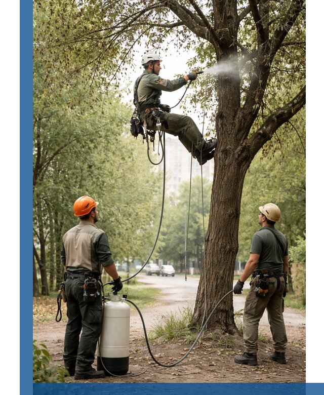 Обработка деревьев от вредителей в Амурске профессиональная защита