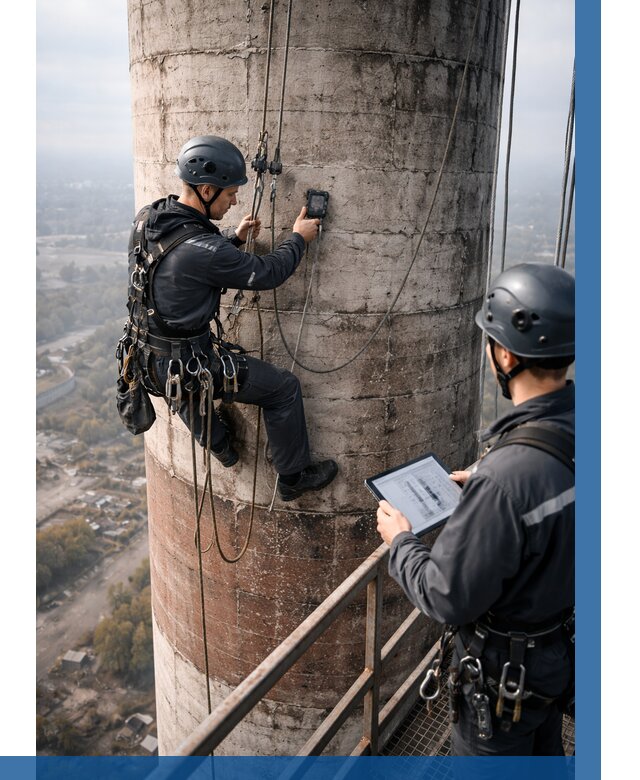 Обследование дымовой трубы в Амурске от 8266 р. | ВЫСОТНИК-Мрс