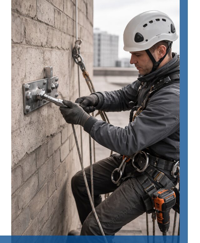 Установка анкерных точек в Амурске от 3616 р. | ВЫСОТНИК-Мрс